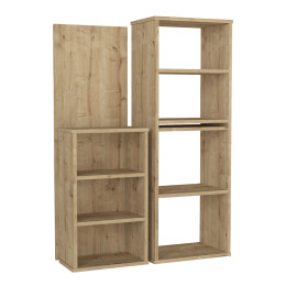 Γραφείο Εργασίας Πολυμορφικό Last Megapap Χρώμα Sapphire oak 119x44,7x123εκ.