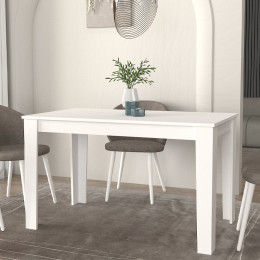 Τραπέζι Darlen Megapap Χρώμα Λευκό 125x72x74εκ. Τραπέζι Darlen Megapap Χρώμα Λευκό 125x72x74εκ.