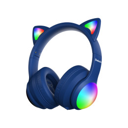 Kiddoboo Delulu Bluetooth Headphones DiscoBeats Blue