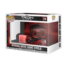 Funko Pop! Rides: Tron Ares - Athena With Light Cycle #316 Vinyl Figure