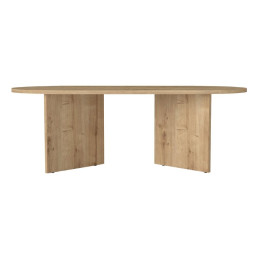 Τραπεζάκι Σαλονιού Cortado Megapap Χρώμα Sapphire oak 120x60x39,6εκ.