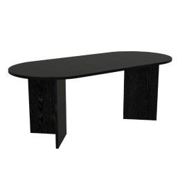 Τραπέζι Cortado Megapap Χρώμα Sencron Black 200x90x74εκ.