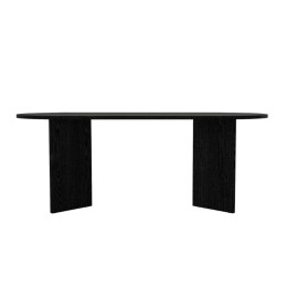 Τραπέζι Cortado Megapap Χρώμα Sencron Black 200x90x74εκ.