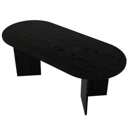 Τραπέζι Cortado Megapap Χρώμα Sencron Black 200x90x74εκ.