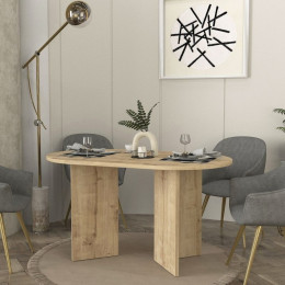 Τραπέζι Cortado Megapap Χρώμα Sapphire oak 138x80x75εκ.