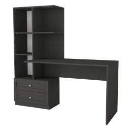 Γραφείο Εργασίας Mantra Megapap Χρώμα Ανθρακί 150x60x152εκ.