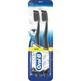 Oral-b Charcoal Whitening Therapy Toothbrush Soft 2pcs Black/purple (81774757) (Bra81774757)