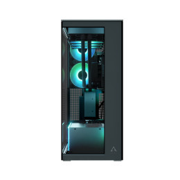 Arctic Xtender (Black) Mirrow Black Window With gpu Vertical Mount - mid Tower Case w. a-rgb Fans