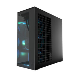 Arctic Xtender (Black) Mirrow Black Window With gpu Vertical Mount - mid Tower Case w. a-rgb Fans