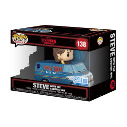 Funko Pop! Rides Deluxe: Stranger Things - Steve With Squawk van #138 Vinyl Figure
