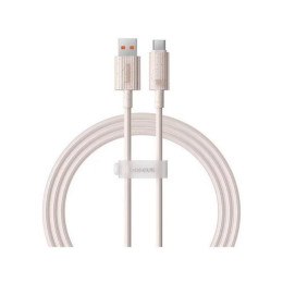 Baseus Καλώδιο Γρήγορης Φόρτισης Usbσεusb-c Habitat Series 100w 1m ροζ (P10360203421-00) (Basp10360203421-00)
