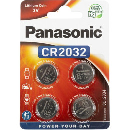 Panasonic Power Μπαταρίες Λιθίου Cr2032 3v 4τμχ (50003058) (Pan50003058)