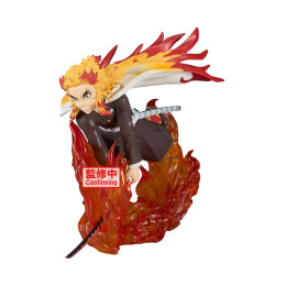 Banpresto Vibration Stars Plus: Demon Slayer: Kimetsu no Yaiba - Kyojuro Rengoku Statue (14cm) (29069)