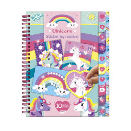 Totum: Unicorn - Sticker by Number Book (Tt072008)