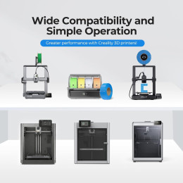 Creality cr-Petg Brown - no Reel 3d Printer Filament, Hard Glossy Tensile Str. 49mpa, 1 kg Spool1.75