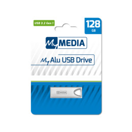 Mymedia my alu usb Drive 128 gb usb 3.2 gen 1 (by Verbatim) - 69278