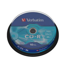 Cd-r Verbatim 43437 700mb 52x Extra Protection Surface