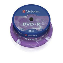 Dvd+r Verbatim 43500 azo 4.7gb 16x Matt Silver Surface