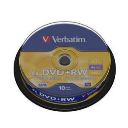 Dvd+rw Verbatim 43488 Serl 4.7gb 4x Matt Silver Surface