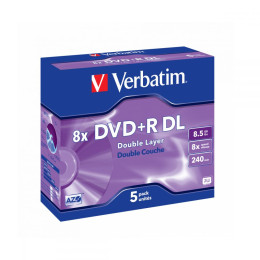 Dvd+r Verbatim 43541 Double Layer 8.5gb 8x Matt Silver Surf