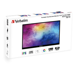 Verbatim pmt-15 ips hdr Touch Φορητό Monitor 15.6″ fhd 1920x1080 6ms - 49592