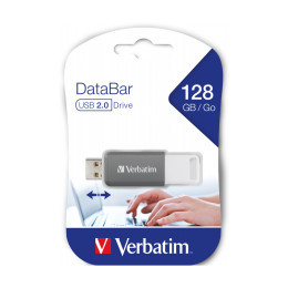 Verbatim Databar usb 2.0 Drive Grey 128gb - 49456