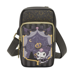 Loungefly Sanrio: Kuromi 20th Anniversary Cell Phone Crossbody bag With Coin bag (Santb1759)