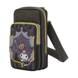Loungefly Sanrio: Kuromi 20th Anniversary Cell Phone Crossbody bag With Coin bag (Santb1759)