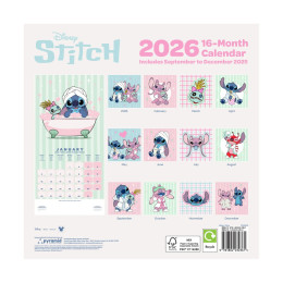 Pyramid Disney: Lilo & Stitch - 2026 16-Month Calendar (C2402844)