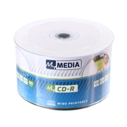 Cdr 52x 50pk Wrap 700mb - Wide Printable (by Verbatim) - 69206