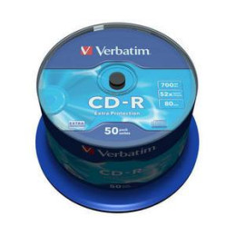 Cd-r Verbatim 43351 700mb 52x Extra Protection Surface