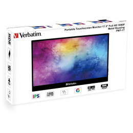 Verbatim pmt-17 ips hdr Touch Φορητό Monitor 17.3″ fhd 1920x1080 6ms - 49593
