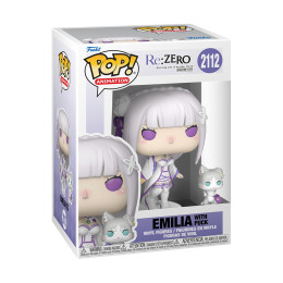 Funko Pop! Animation: Re:zero: Starting Life in Another World - Emilia With Puck #2112 Vinyl Figures