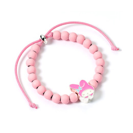 Carat Shop Hello Kitty - Pink Beaded Bracelet With my Melody Charm (Hkbb0002)