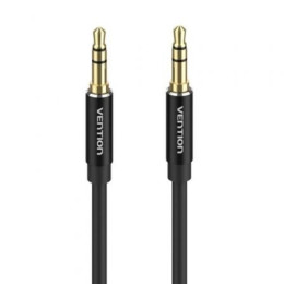Vention 3.5mm Male to Male Audio Cable 1m Black Aluminum Alloy Type (Baxbf) (Venbaxbf)