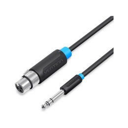 Vention 6.5mm Male to xlr Female Audio Cable 15m Black (Bbebn) (Venbbebn)
