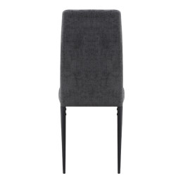 Καρέκλα Τραπεζαρίας Rosa Megapap Γκρι Ύφασμα - Μεταλλικό Μαύρο Πόδι 41x51x96εκ.