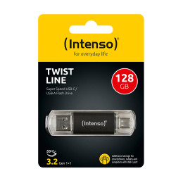 Intenso usb Drive 3.0 usb-a + usb-c Twist Line 128gb - 3539491