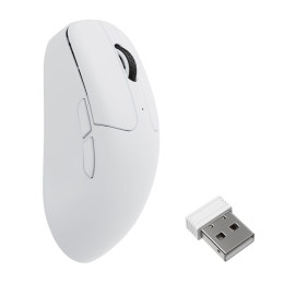 Keychron m2 8k (m2-A24) White Wireless Optical Mouse - 8k Polling Rate Ultra-Lightweight