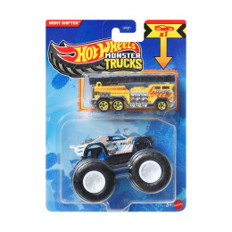 Mattel hot Wheels: Monster Trucks - Night Shifter 2 Pack Vehicles (Jjt60)