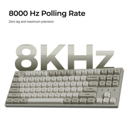 Keychron c1 pro (C1px-m3) Qmk/via Mechanical Brown sw. - 8k Polling Rate hot Swap. 80% us Retro rgb