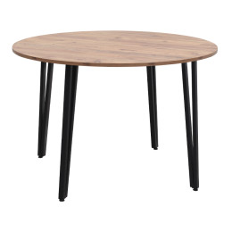 Τραπέζι Zeno Megapap Χρώμα Ακακίας Ø110x73,5εκ.