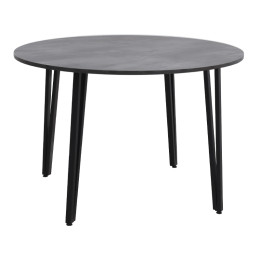 Τραπέζι Zeno Megapap Χρώμα Σκούρο Γκρι Σκυροδέματος Ø110x73,5εκ.