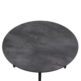 Τραπέζι Zeno Megapap Χρώμα Σκούρο Γκρι Σκυροδέματος Ø110x73,5εκ.
