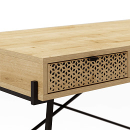 Γραφείο Εργασίας Naive Megapap Χρώμα Sapphire oak 113,4x60x77,5εκ.