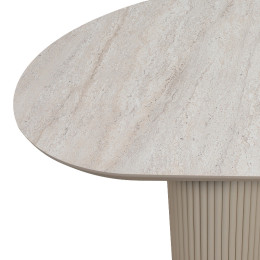 Τραπέζι Hazar Megapap mdf Χρώμα Travertine - Sandstone 180x90x77εκ.