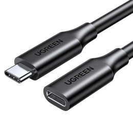 Ugreen Cable Nickel Plating usb Type c 3.1 Gen2 Male to Female 1m Black (10387) (Ugr10387)