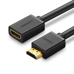 Ugreen Hdmi Male to Hdmi Female Cable Hd107 Fullhd 3d 2m Black (10142) (Ugr10142)
