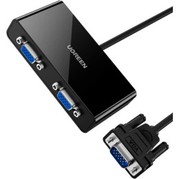 Ugreen vga Video Splitter 40254 up to 2x vga - 1m Black (20918) (Ugr20918)