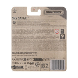 Mattel Matchbox sky Busters: sky Safari Vehicle (Jjw26)